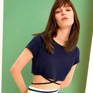 Crop Top with Wrap Around Tie